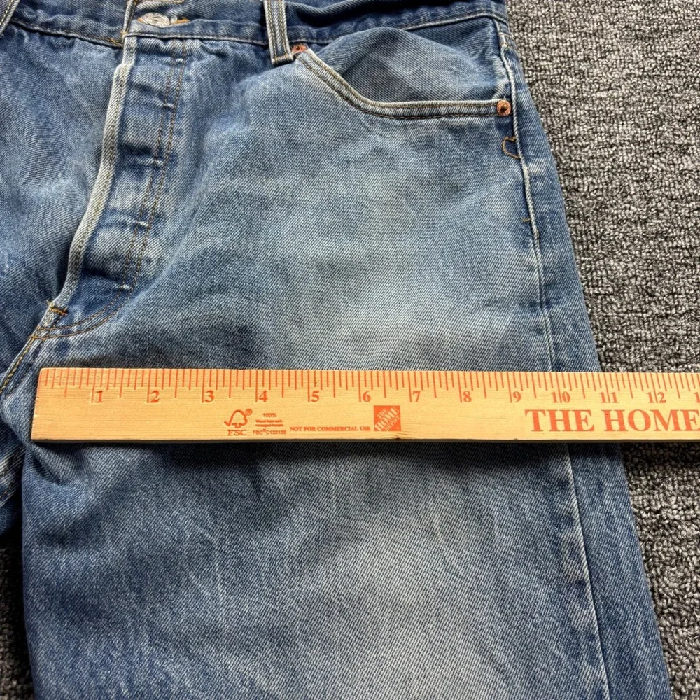 Vintage 2000s Levis XX 501 Straight Leg Medium Wash Blue Denim Jeans Size 38x34